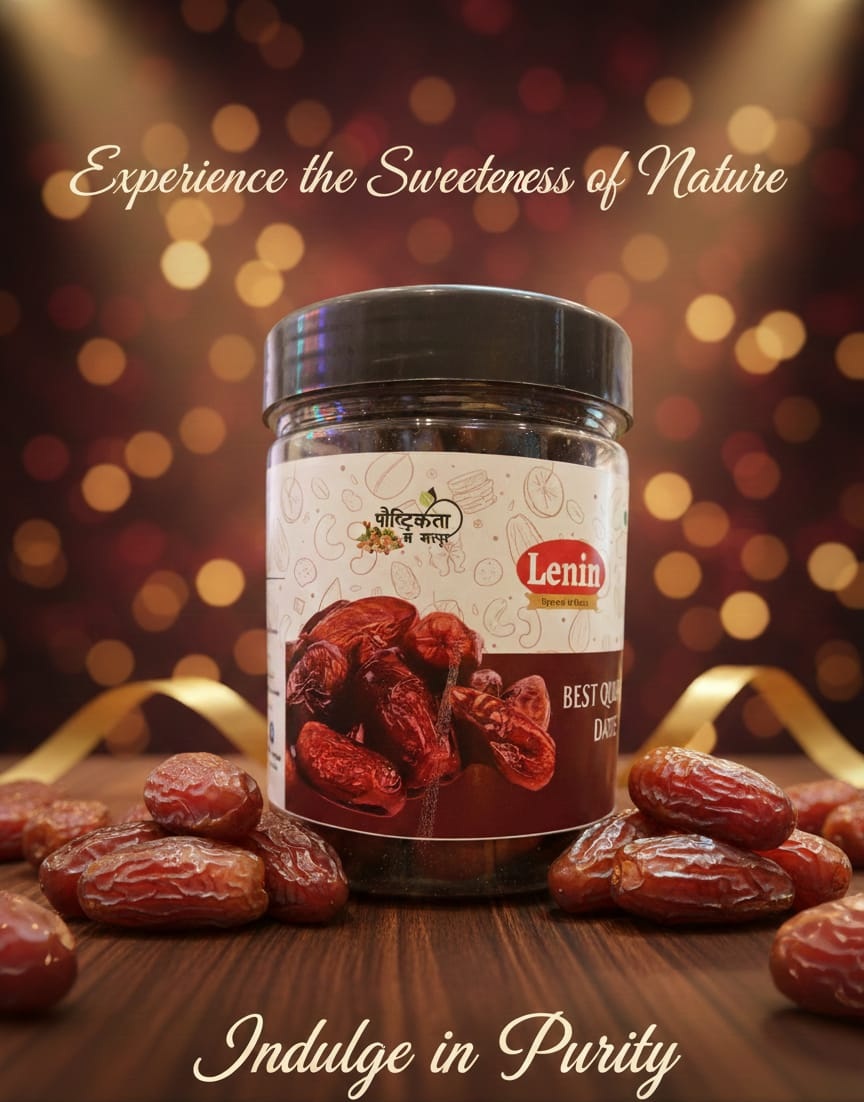 Lenin Best Dates 250gm, 100% Natural Soft and Fresh Delicious Dry Fruits, full of Fiber and Antioxidants, No Artificial Flavour and No Added Sugar, Perfect for Snacking .