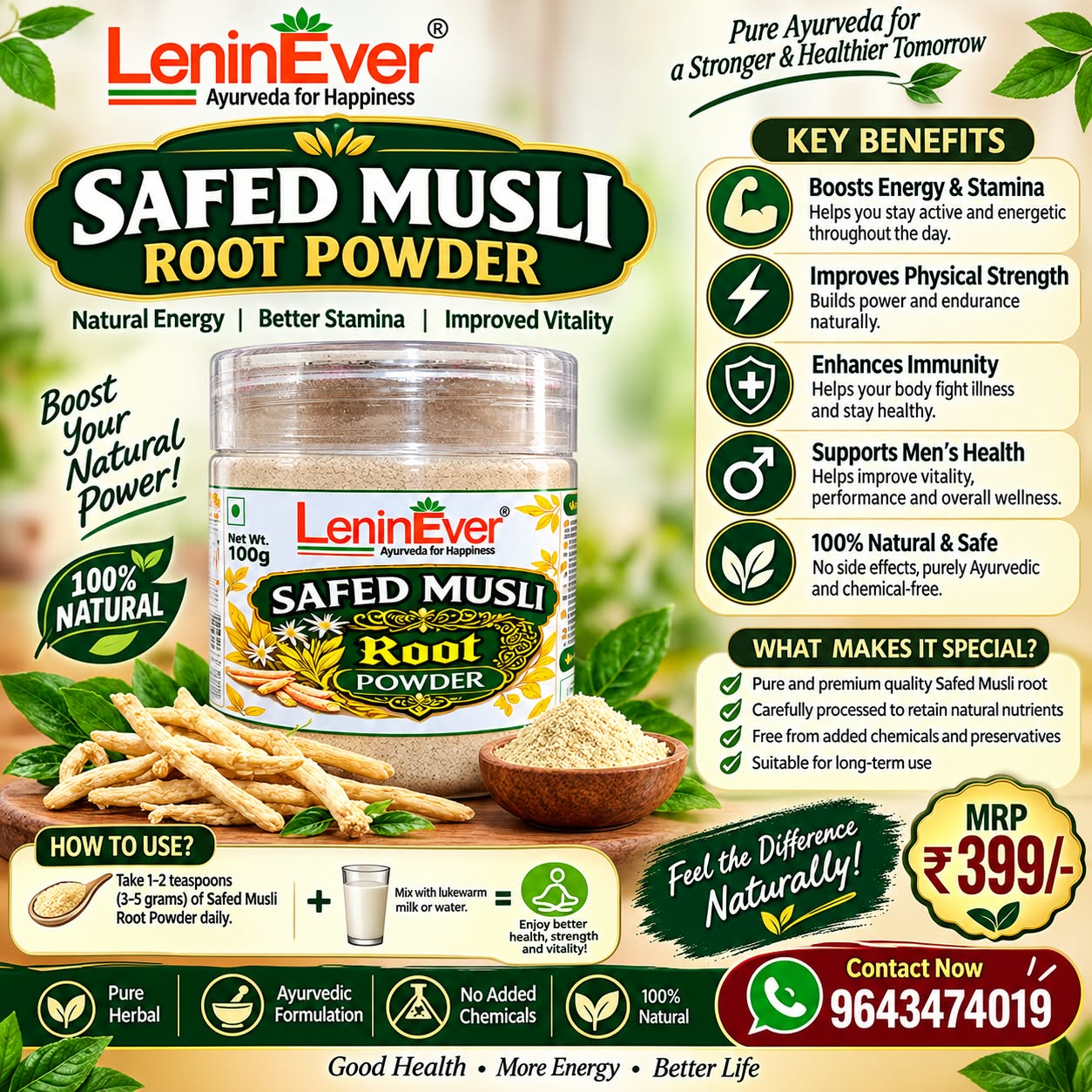 Musli Root Powder 100g